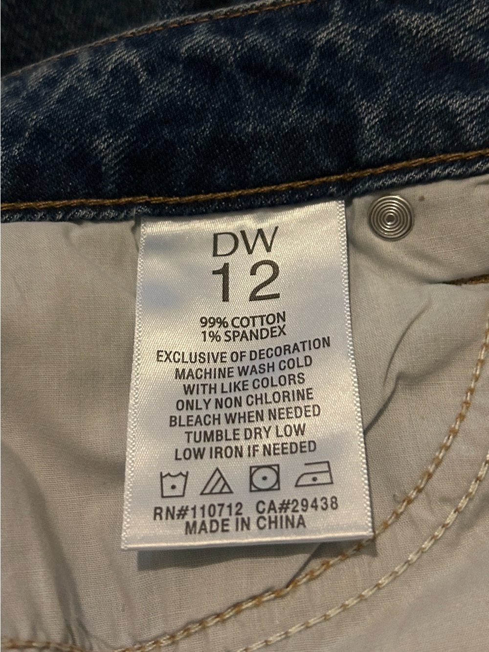 NWT Driftwood Charlotte Cropped Straight Blue Jeans Floral Embroidered Size 12 - Picture 11 of 11